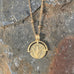 Long Vintage Style Coin Necklace - www.sparklingjewellery.com