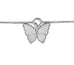 Butterfly Sterling Silver Ankle Chain - www.sparklingjewellery.com