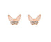 Butterfly Necklace Pink Enamel - www.sparklingjewellery.com