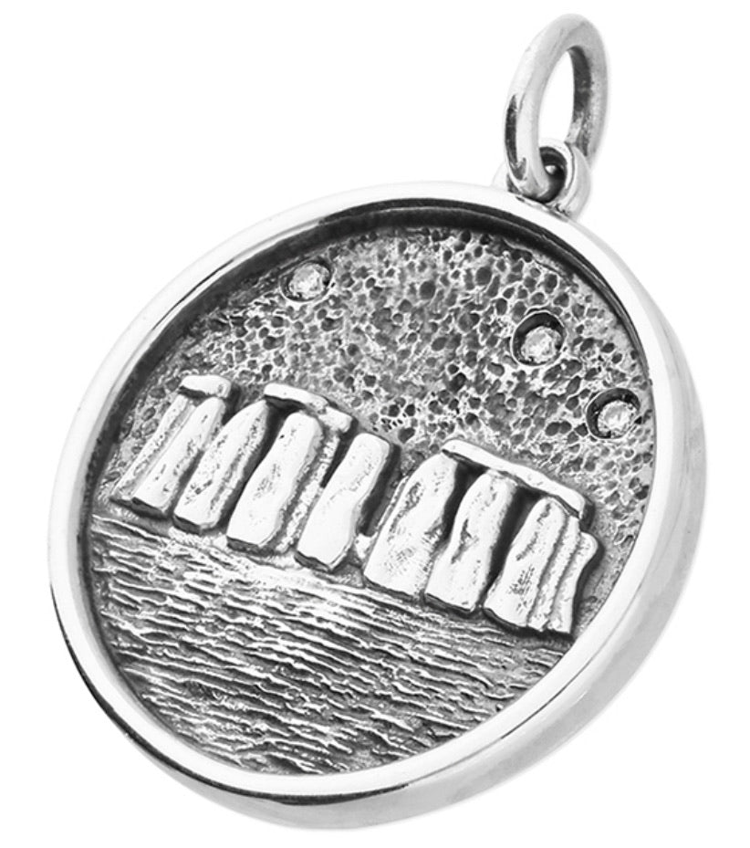 Solstice Stonehenge Sterling Silver Necklace Ltd Edition. - www.sparklingjewellery.com