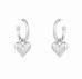 Chunky Gold Heart & Hoop Earrings - www.sparklingjewellery.com