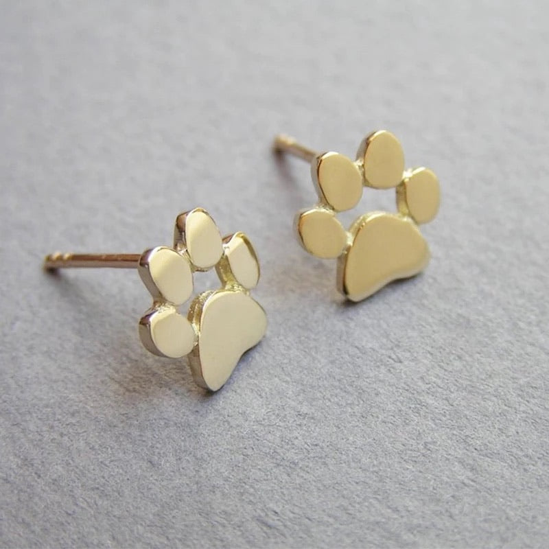 Pet Paw Earrings - www.sparklingjewellery.com