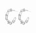 Chain Link Hoop Earrings - www.sparklingjewellery.com