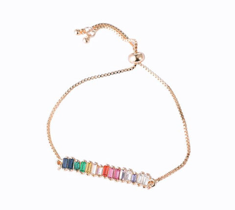 Rainbow 🌈 Bracelet - www.sparklingjewellery.com