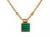 Gold and Green Agate Necklace - www.sparklingjewellery.com
