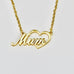 Mum Name Necklace in Gold - www.sparklingjewellery.com