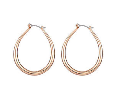 Gold Geometric Hoop Earrings - www.sparklingjewellery.com