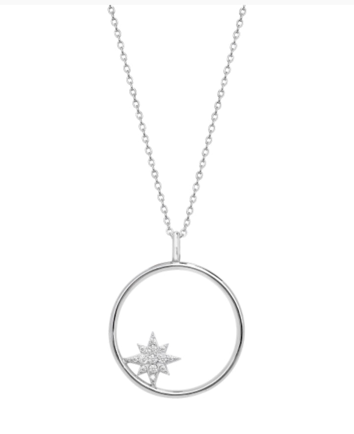 Karma Star Sterling Silver Limited Edition Necklace - www.sparklingjewellery.com