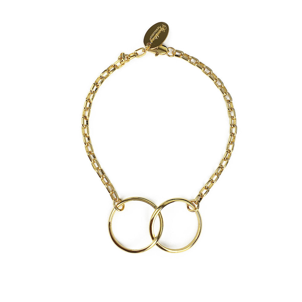 Kismet Two Ring Bracelet - www.sparklingjewellery.com