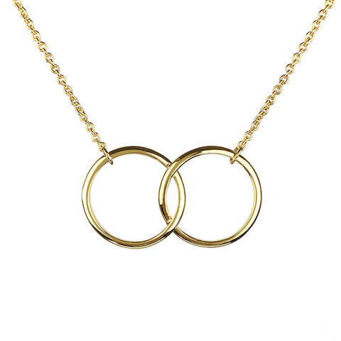 Kismet Two Ring Necklace - www.sparklingjewellery.com