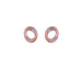 Matt Oval Stud Earrings - www.sparklingjewellery.com