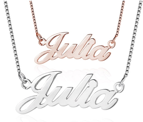 Personalised Name Necklace - www.sparklingjewellery.com