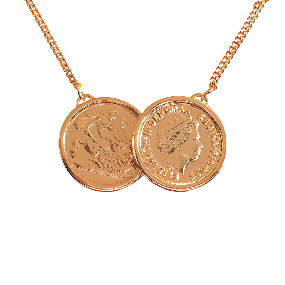 Two Coin Necklace by Holly Willoughby www.sparklingjewellery