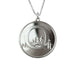 Alphabet Initial Coin Necklace on a silver chain - www.sparklingjewellery.com