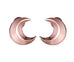 Small Moon Earring Studs - www.sparklingjewellery.com