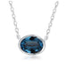 Single Sapphire Necklace - www.sparklingjewellery.com