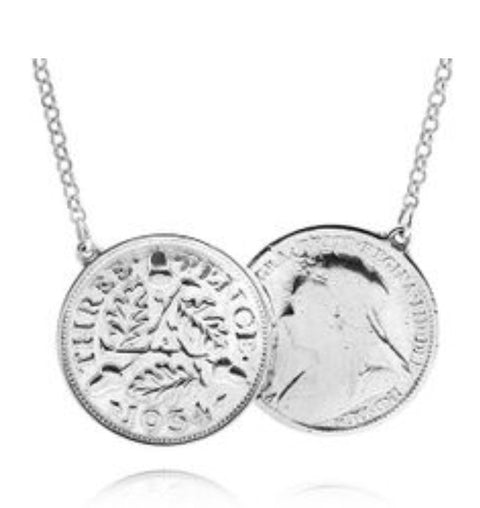 Three Penny Necklace - www.sparklingjewellery.com