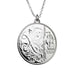 Alphabet Initial Coin Necklace on a silver chain - www.sparklingjewellery.com