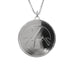 Alphabet Initial Coin Necklace on a silver chain - www.sparklingjewellery.com